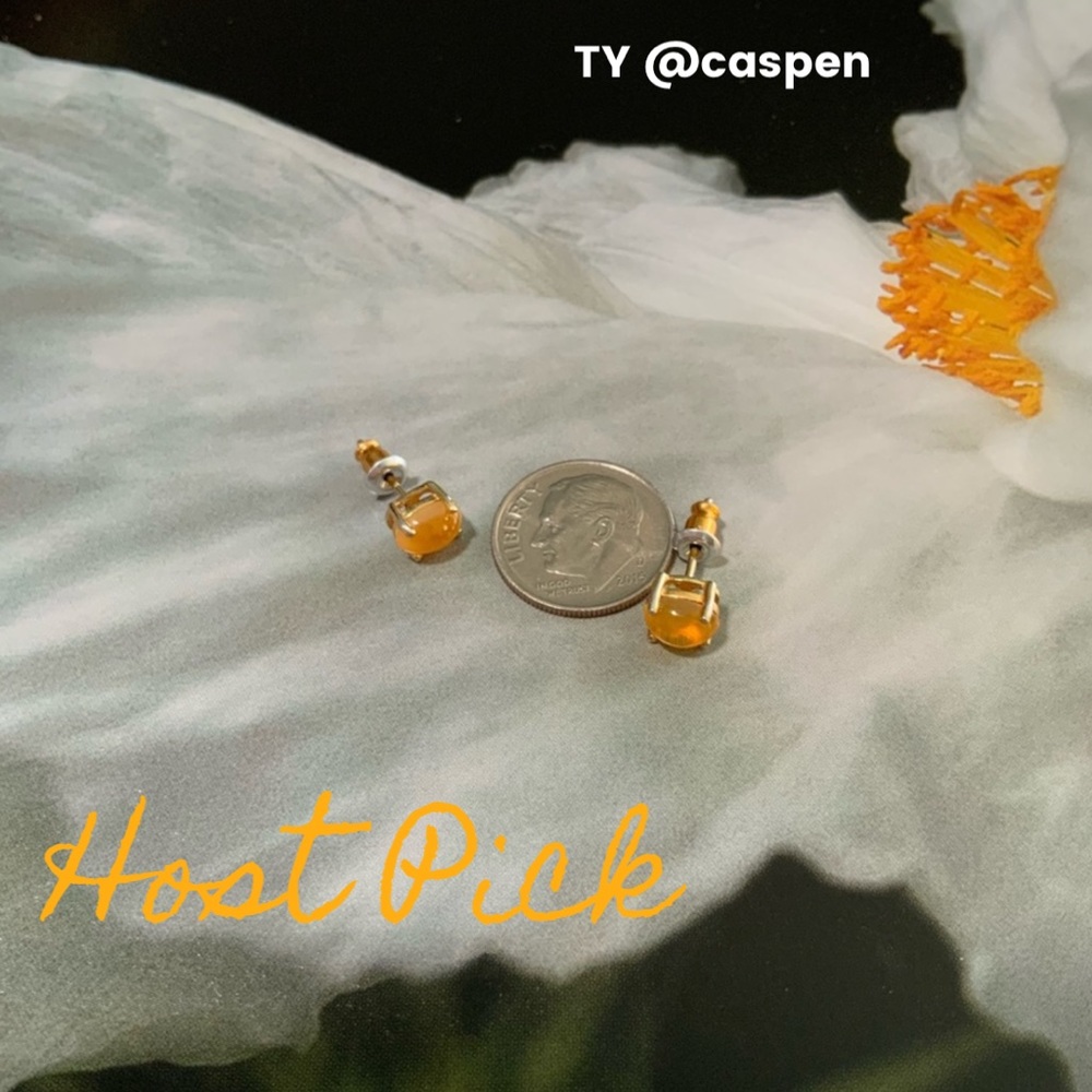 Yellow Opal 925 Silver Stud Earrings from Stauer Jewelry - Picture 9 of 13